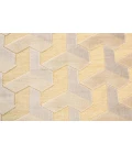 Feizy SAPHIR ZAM 3253F IN CREAM/SILVER 2' 6" x 8' Runner Area Rug
