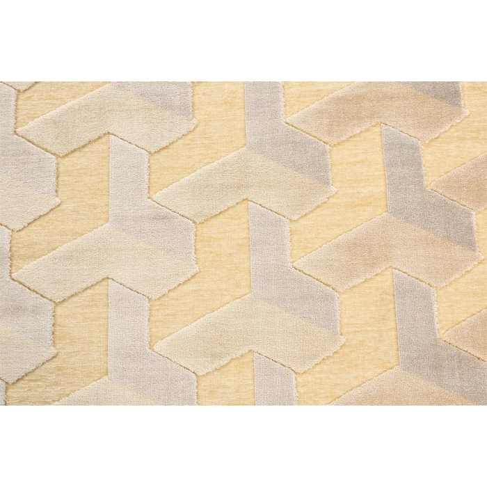 Feizy SAPHIR ZAM 3253F IN CREAM/SILVER 2' 6" x 8' Runner Area Rug