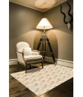 Feizy SAPHIR ZAM 3253F IN CREAM/SILVER 2' 6" x 8' Runner Area Rug