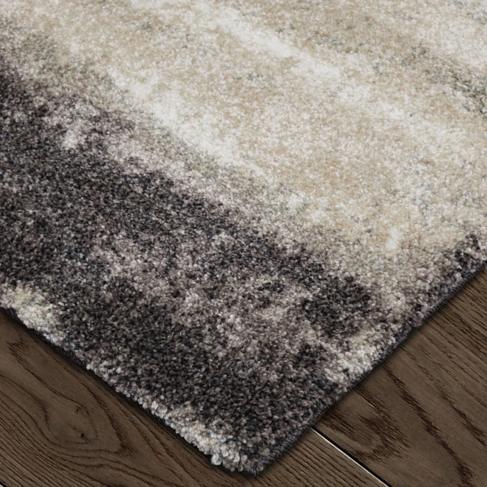 Feizy Skyview Gray/Ivory/Taupe SKV39QAF 5 ft. X 7 ft. 6 in. Rect. Rug