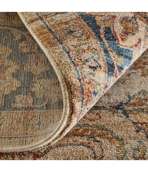 Feizy Pearson Ivory/Tan/Blue PRS39SEF 9ft. x 12ft. Rect. Rug