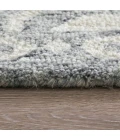 Feizy Belfort Gray/White 8698A27F 5 ft. X 8 ft. Rect. Rug