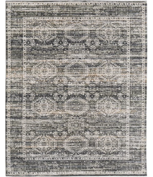 Feizy Augustine Black/Ivory/Green AUG39TUF 9ft. x 12ft. Rect. Rug