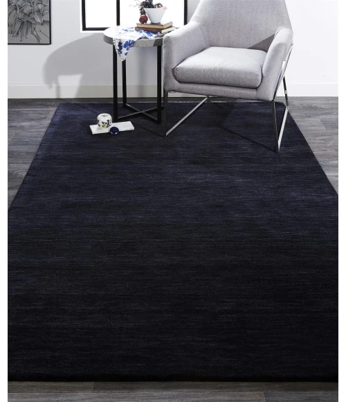 Feizy LUNA 8049F IN BLACK 3' 6" x 5' 6" Area Rug