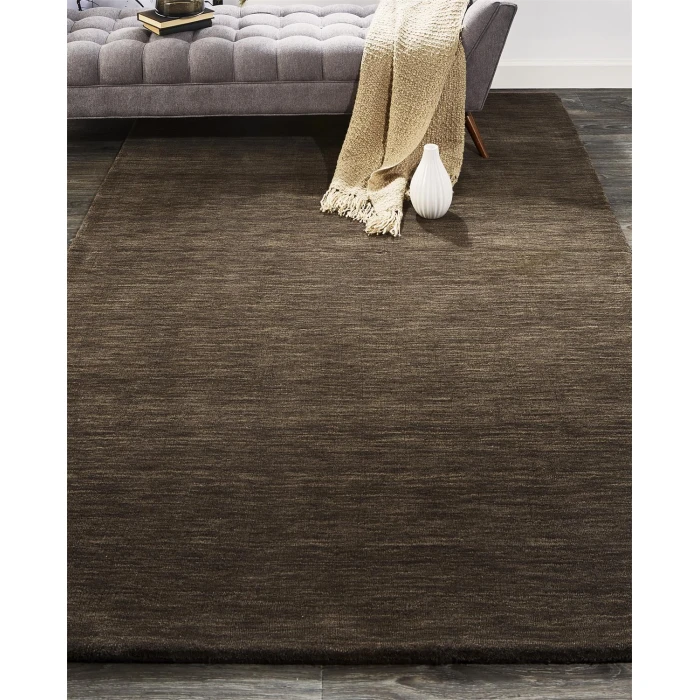 Feizy LUNA 8049F IN CHARCOAL 3' 6" x 5' 6" Area Rug