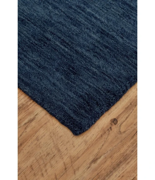 Feizy LUNA 8049F IN DARK BLUE 8' x 8' Round Area Rug