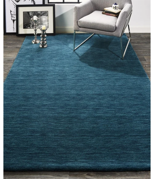 Feizy LUNA 8049F IN TEAL 5' x 8' Area Rug