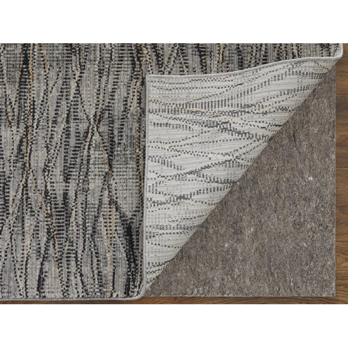 Feizy Sonora GRAY/CHARCOAL SNR39NXF 2 ft. 6 in. X 7 ft. 3 in. Rectangle Rug