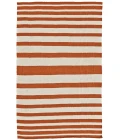Feizy SARGASSO I 0633F IN ORANGE/WHITE 4' x 6' Area Rug