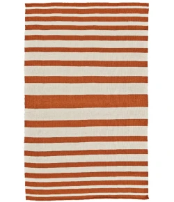 Feizy Sargasso I 0633F ORANGE/WHITE Area Rug 4 ft. X 6 ft. Rectangle
