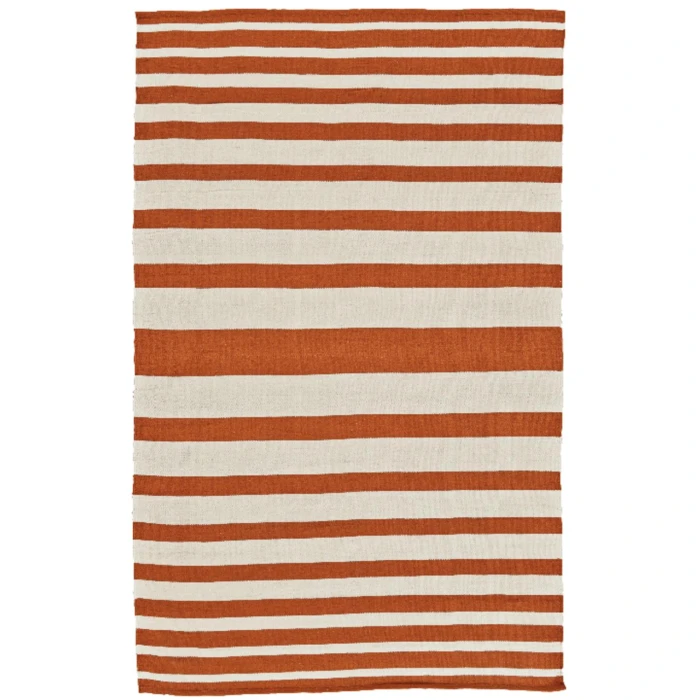 Feizy SARGASSO I 0633F IN ORANGE/WHITE 4' x 6' Area Rug