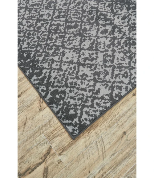Feizy AZERI 3840F IN BLACK/DARK GRAY 10' X 13' 2" Area Rug