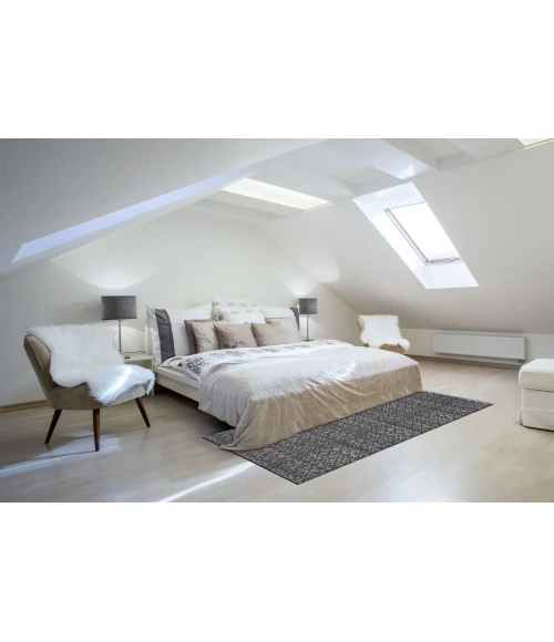 Feizy AZERI 3840F IN BLACK/DARK GRAY 10' X 13' 2" Area Rug