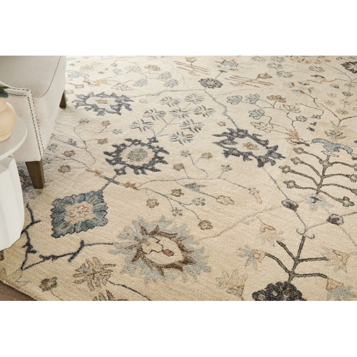 Feizy Springfield Ivory/Tan/Gray SPF8A48F 9ft. x 12ft. Rect. Rug