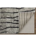 Feizy Kano IVORY/CHARCOAL 86439LIF 7 ft. 10 in. X 10 ft. Rectangle Rug
