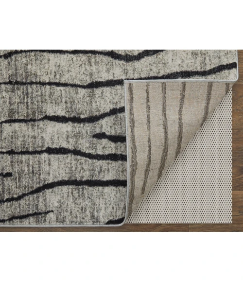 Feizy Kano IVORY/CHARCOAL 86439LIF 7 ft. 10 in. X 10 ft. Rectangle Rug