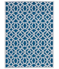 Feizy Saphir Mira TEAL/WHITE 6803495F 9 ft. 8 in. X 12 ft. 7 in. Rectangle Rug