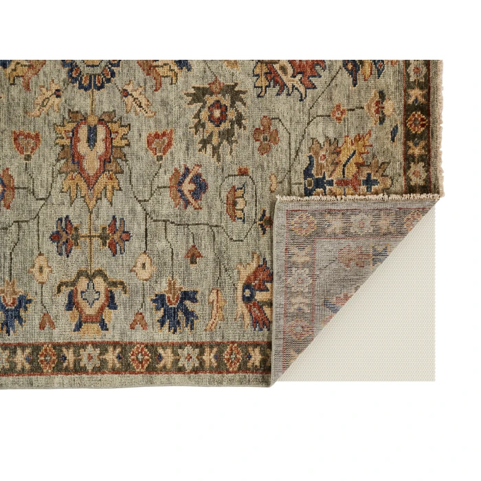 Feizy Carrington GREEN GRAY 9826503F 9 ft. 6 in. X 13 ft. 6 in. Rectangle Rug