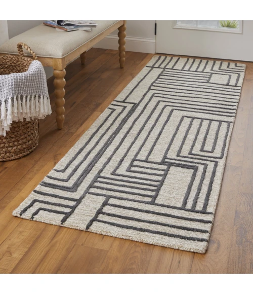Feizy Gansett Tan/Brown T25T8011 2ft.6in. x 8ft. Rect. Rug