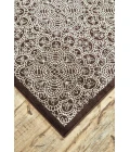 Feizy AZERI II 3846F IN DARK CHOCOLATE/GRAY 10' X 13' 2" Area Rug
