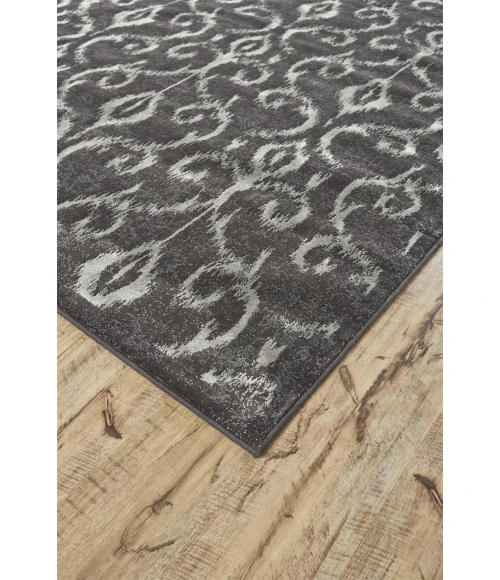 Feizy AZERI IV 3842F IN DARK GRAY/SILVER 10' X 13' 2" Area Rug