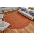 Feizy Luna ORANGE 5798049F 10 ft. X 10 ft. Round Rug