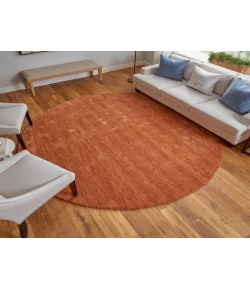 Feizy Luna ORANGE 5798049F 10 ft. X 10 ft. Round Rug