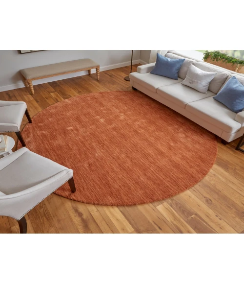 Feizy Luna ORANGE 5798049F 10 ft. X 10 ft. Round Rug