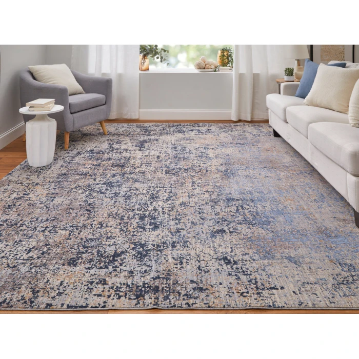 Feizy Pryor BLUE/MULTI PRY39NGF 6 ft. 7 in. X 9 ft. 6 in. Rectangle Rug
