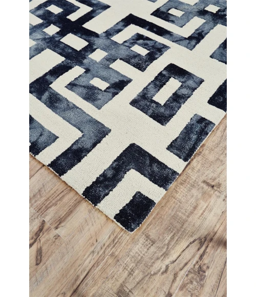 Feizy LORRAINE 8568F IN NOIR 10' X 10' Round Area Rug