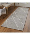 Feizy Euclid Taupe/Ivory/Gray T11T8004 2ft.6in. x 8ft. Rect. Rug