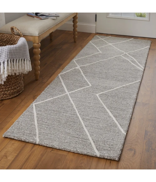 Feizy Euclid Taupe/Ivory/Gray T11T8004 2ft.6in. x 8ft. Rect. Rug