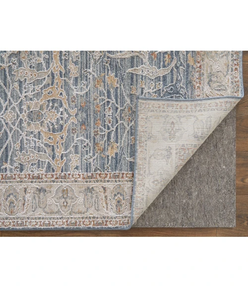 Feizy Pasha BLUE/IVORY PAS39M4F 9 ft. 0 in. X 12 ft. 8 in. Rectangle Rug