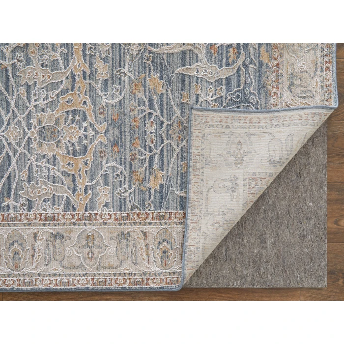 Feizy Pasha BLUE/IVORY PAS39M4F 7 ft. 10 in. X 10 ft. 3 in. Rectangle Rug