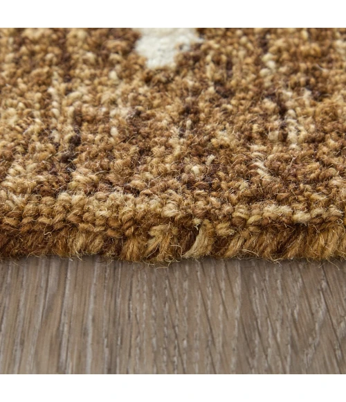 Feizy Wallace Brown/White WAL8A43F 5 ft. X 8 ft. Rect. Rug