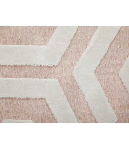 Feizy Saphir Mira BLUSH/WHITE 6803498F 9 ft. 8 in. X 12 ft. 7 in. Rectangle Rug