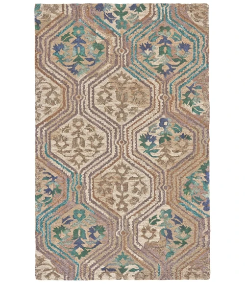 Feizy TIVOLI 8213F IN EVERGREEN 7' 9" x 9' 9" Area Rug
