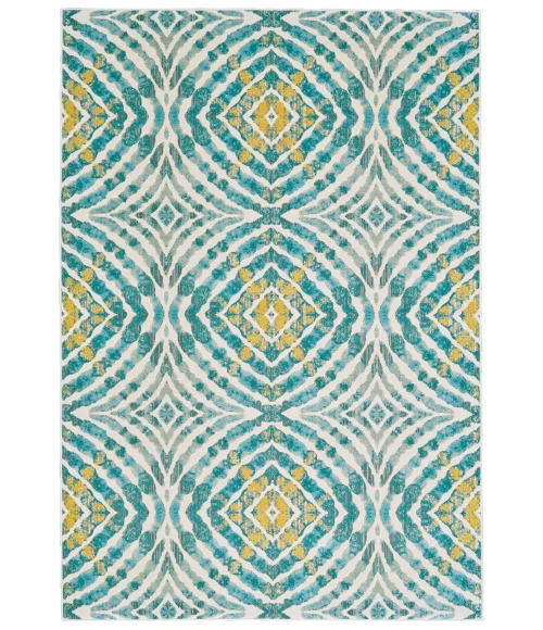 Feizy KEATS 3469F IN TEAL 10' 2" X 13' 9" Area Rug