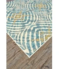 Feizy KEATS 3469F IN TEAL 10' 2" X 13' 9" Area Rug