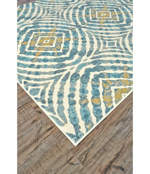 Feizy KEATS 3469F IN TEAL 10' 2" X 13' 9" Area Rug