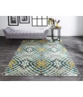 Feizy KEATS 3469F IN TEAL 10' 2" X 13' 9" Area Rug