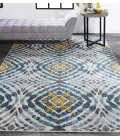 Feizy KEATS 3469F IN TEAL 10' 2" X 13' 9" Area Rug