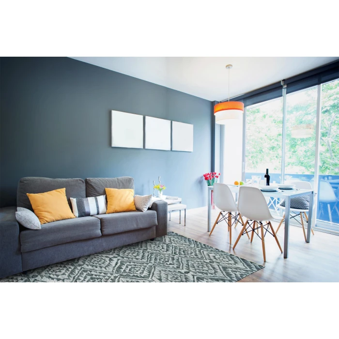 Feizy NIZHONI 6318F IN GRAPHITE 2' x 3' Sample Area Rug