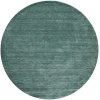 Feizy Luna Green/White 5798049F 10 ft. X 10 ft. Round Rug