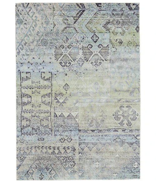 Feizy KATARI 3376F IN MINT/TAUPE 10' X 13' 2" Area Rug