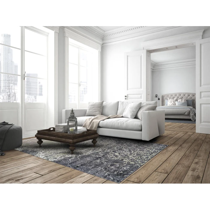 Feizy KATARI 3379F IN CASTLE/TAUPE 4' 3" X 6' 3" Area Rug