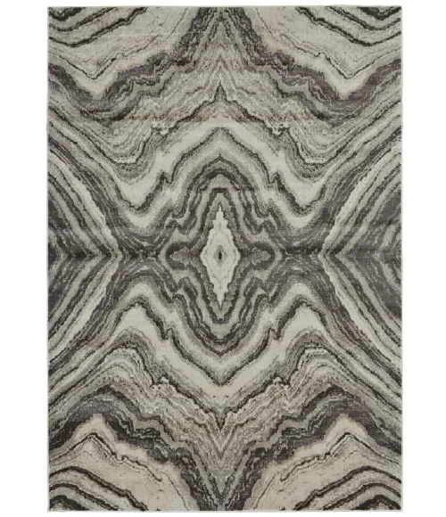 Feizy KATARI 3381F IN BIRCH/STERLING 6' 7" X 9' 6" Area Rug