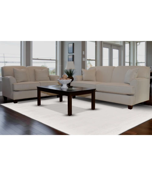 Feizy BATISSE 8717F IN WHITE 5' x 8' Area Rug