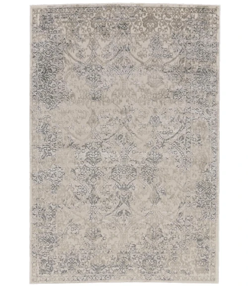 Feizy PRASAD 3682F IN LIGHT GRAY 1' 8" X 2' 10" Sample Area Rug