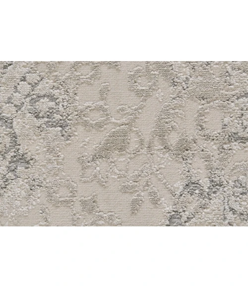 Feizy PRASAD 3682F IN LIGHT GRAY 1' 8" X 2' 10" Sample Area Rug
